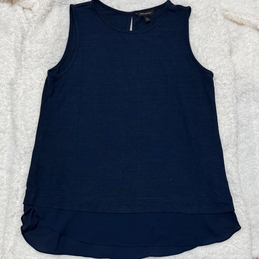 Banana Republic Factory Dark Blue Tank Top